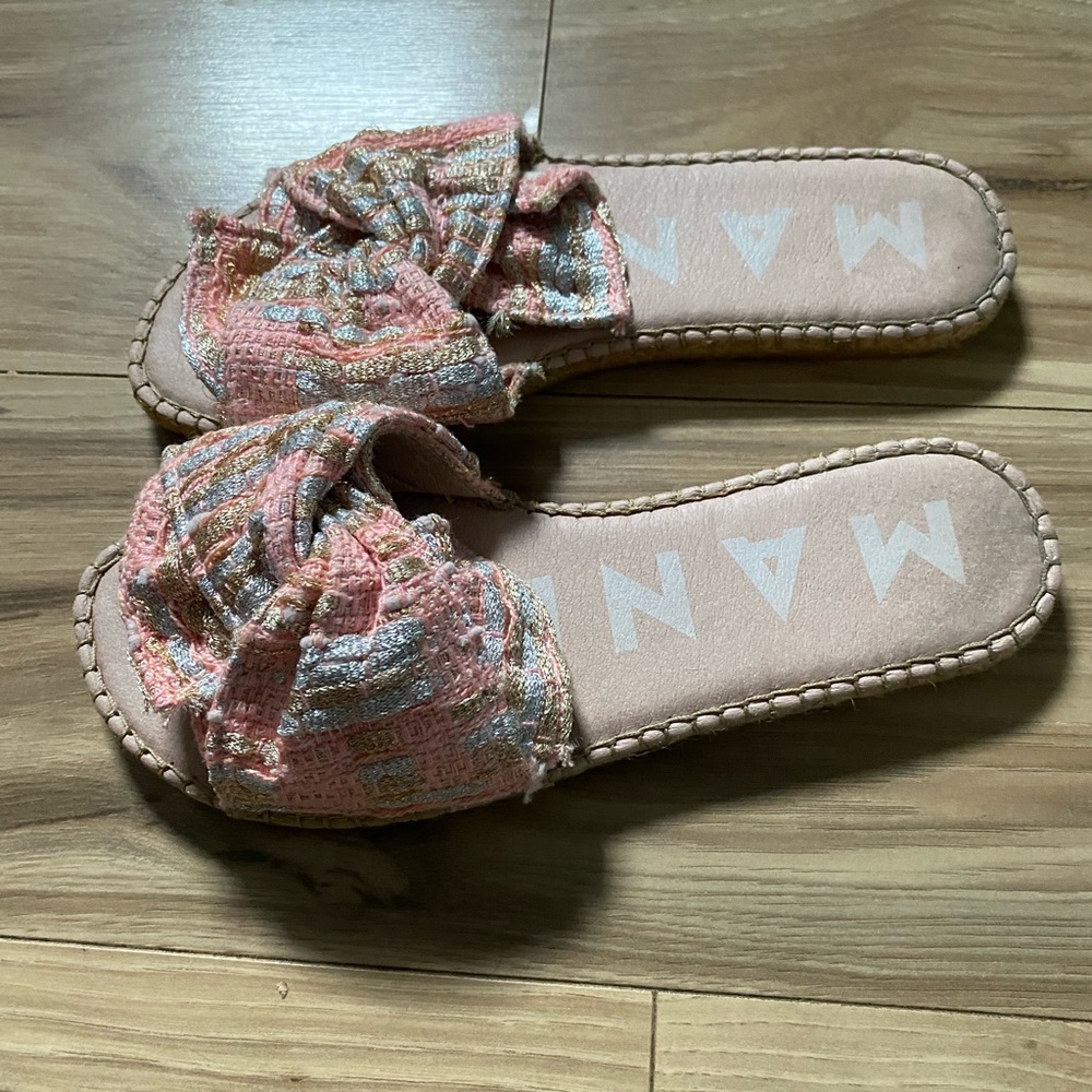 Manebi pink bow slides 💕- size EU 37, US 6.5